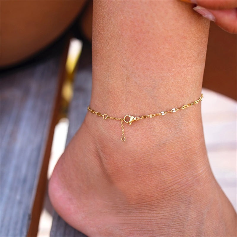 CHARLOTTE GOLD ANKLE CHAIN