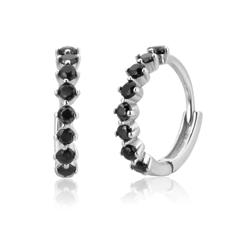 LE CHIC EARRINGS | SILVER ONYX