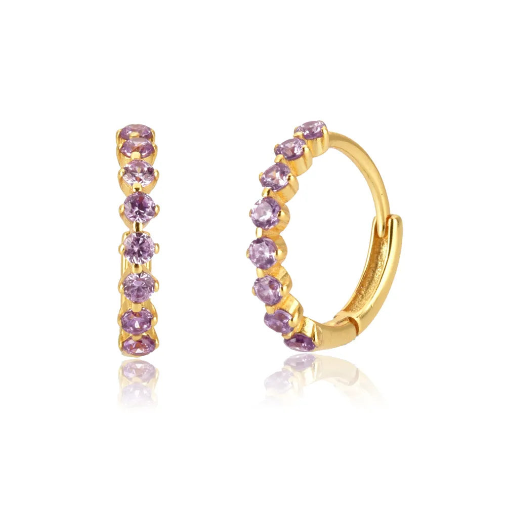 LE CHIC EARRINGS | GOLD AMETHYST QUARTZ
